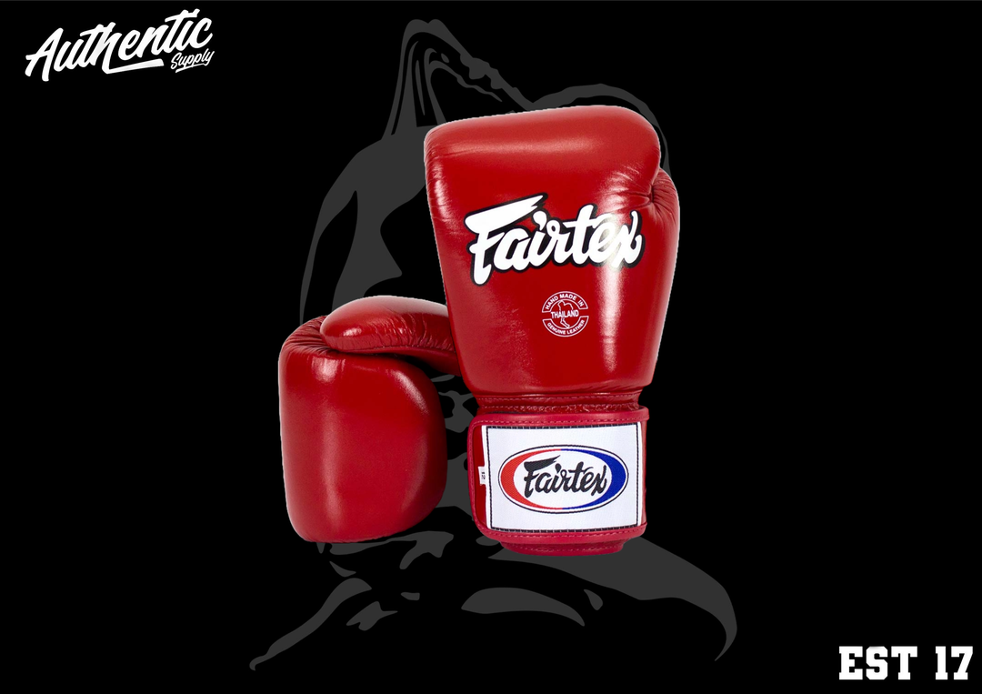 Fairtex Universal BGV1 Gloves Tight-Fit Design, Red / 14 oz
