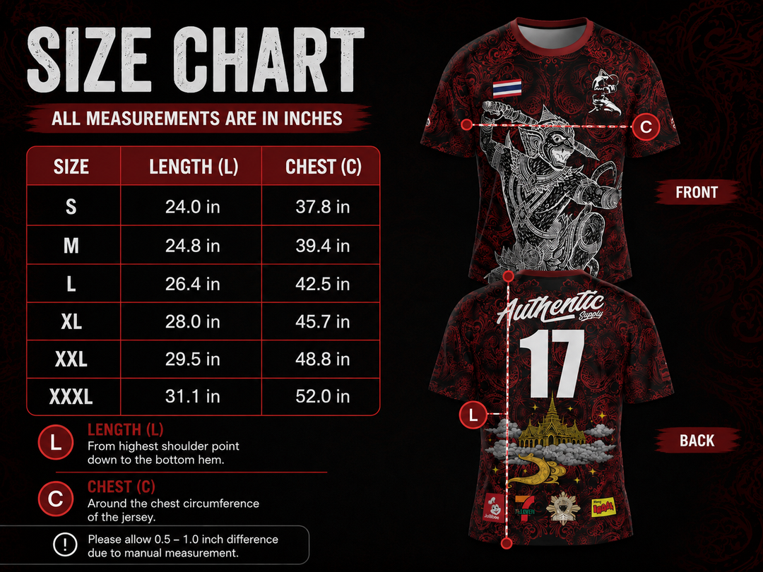 AMTS | Hanuman | Thai Soccer Jersey | Authentic Muay Thai Supply